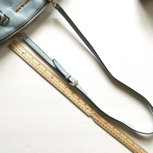 Michael Kors Leather Satchel Bag, Light Blue - Picture 4 of 6